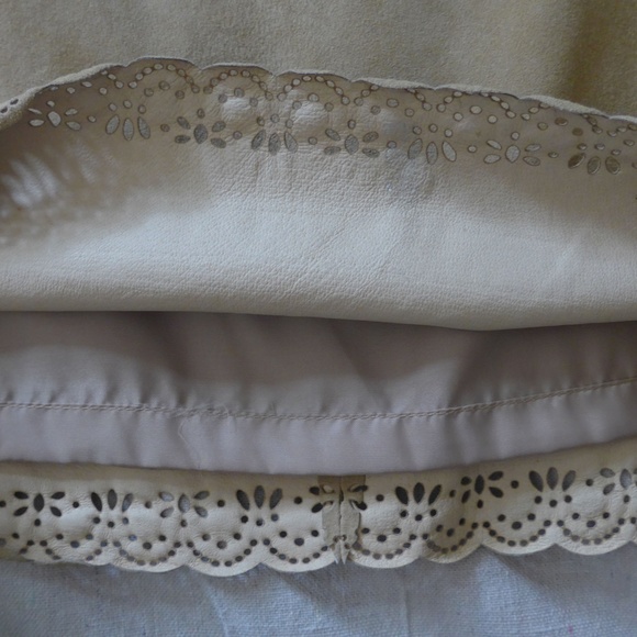 Vintage Real Clothes Women 12P (Fits like P4-6) Leather Shacket and Skirt Set - Picture 11 of 16